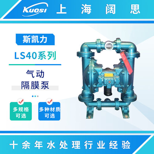 斯凯力气动隔膜泵LS40AA-AA-N-PP-NP-00排污管道泵废水隔膜泵