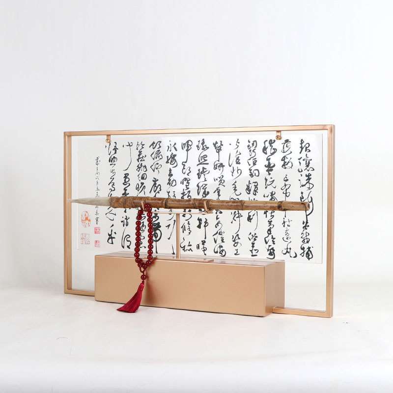 新中式家居摆设样板房间软装饰品高端客厅酒柜玄关展厅博古架摆件