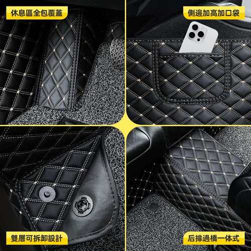适用LAND CRUISER LC100/LC200/LC120/LC150右驾钛舵港版环保脚垫