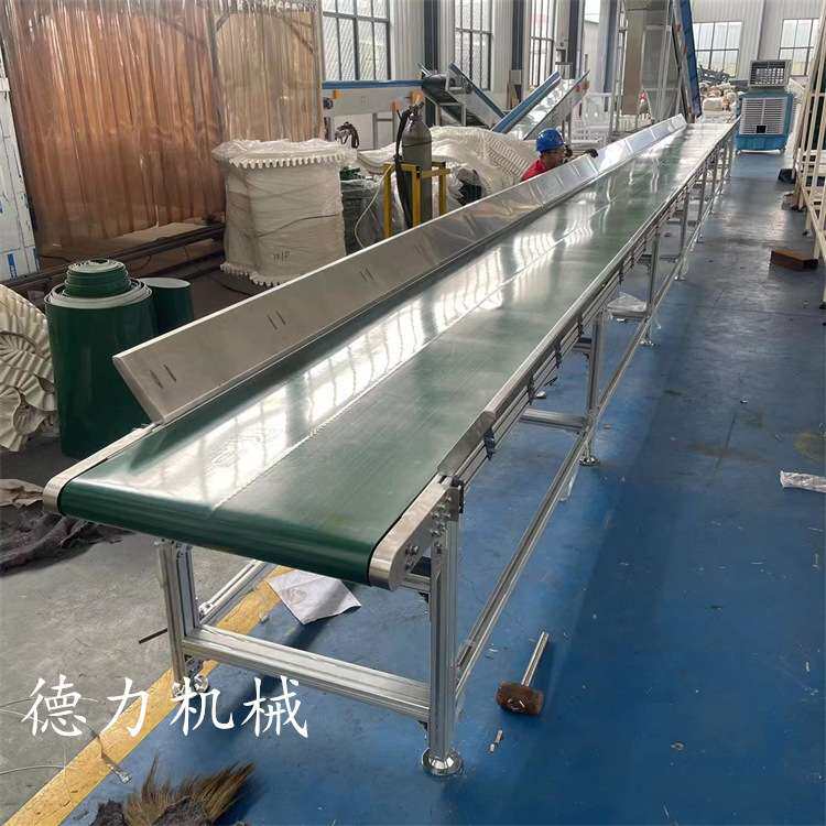物流快递分拣流水线 食品输送机 传送机 输送带 爬坡输送机