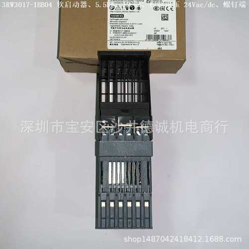 3RW3017-1BB14 软启动器 控制电压 110-230Vac/dc、200-480Vac