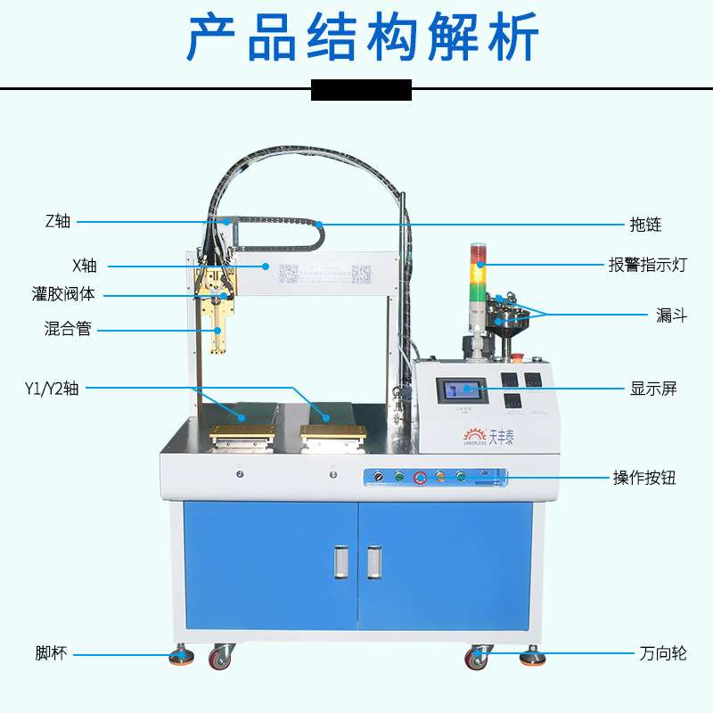 厂家全自动电源美白牙齿器灌胶机多功能ab胶自动化设备点胶机