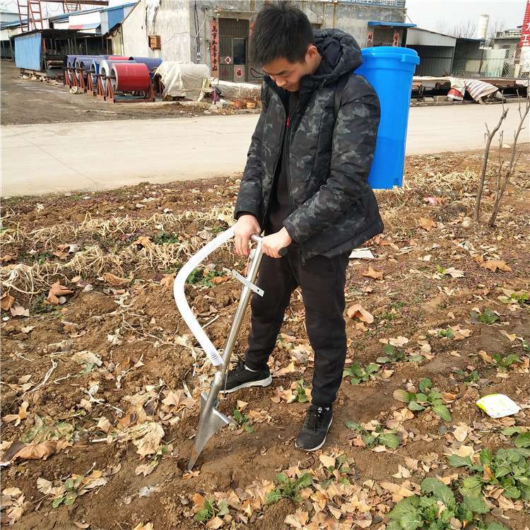 农用果树施肥神器 背负式果园硬地追肥机 根部入土地下施肥器