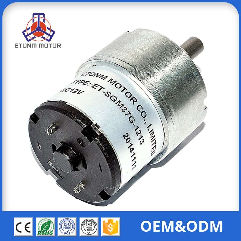 37mm 直流减速电机 家用电器 智能摇床 安防设备 12V 24V 微型