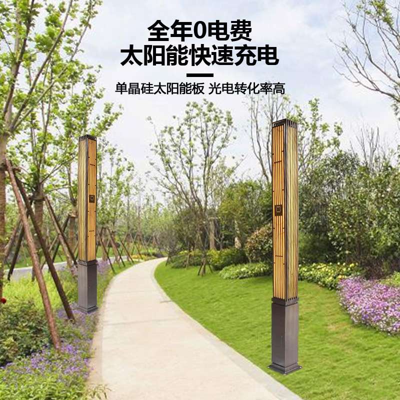 户外方形景观灯庭院灯不锈钢拉丝园林小区公园LED景观草坪庭院灯