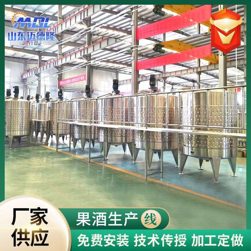 果酒发酵罐酒厂用立式不锈钢果酒发酵罐密封果酒储罐罐酿酒设备