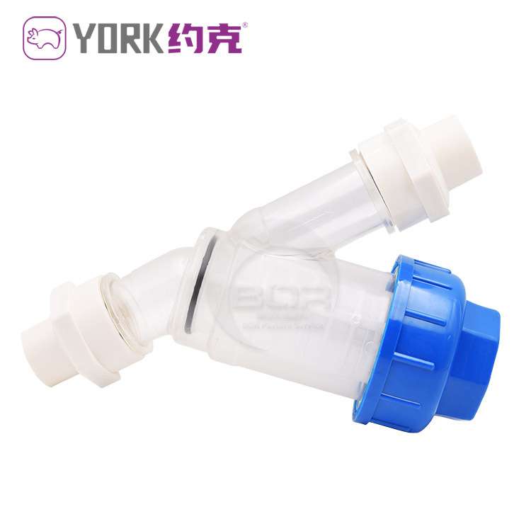 约克(YORK)养殖场专用水线过滤器水帘过滤杂质 畜牧水线过滤器