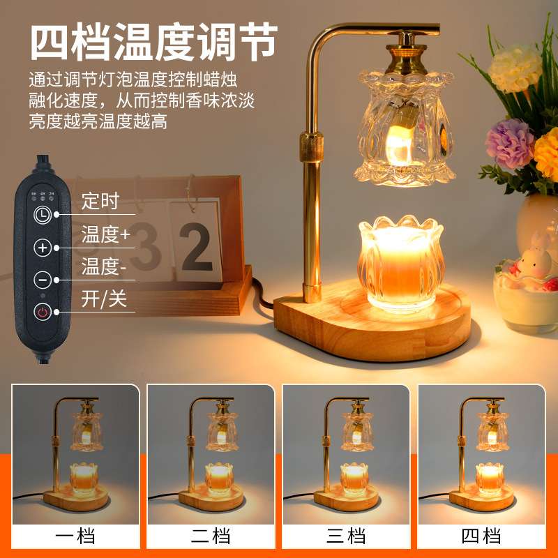 融蜡灯 跨境 香熏灯 卧室床头照蜡烛浪漫可定时调光蜡烛灯氛围灯