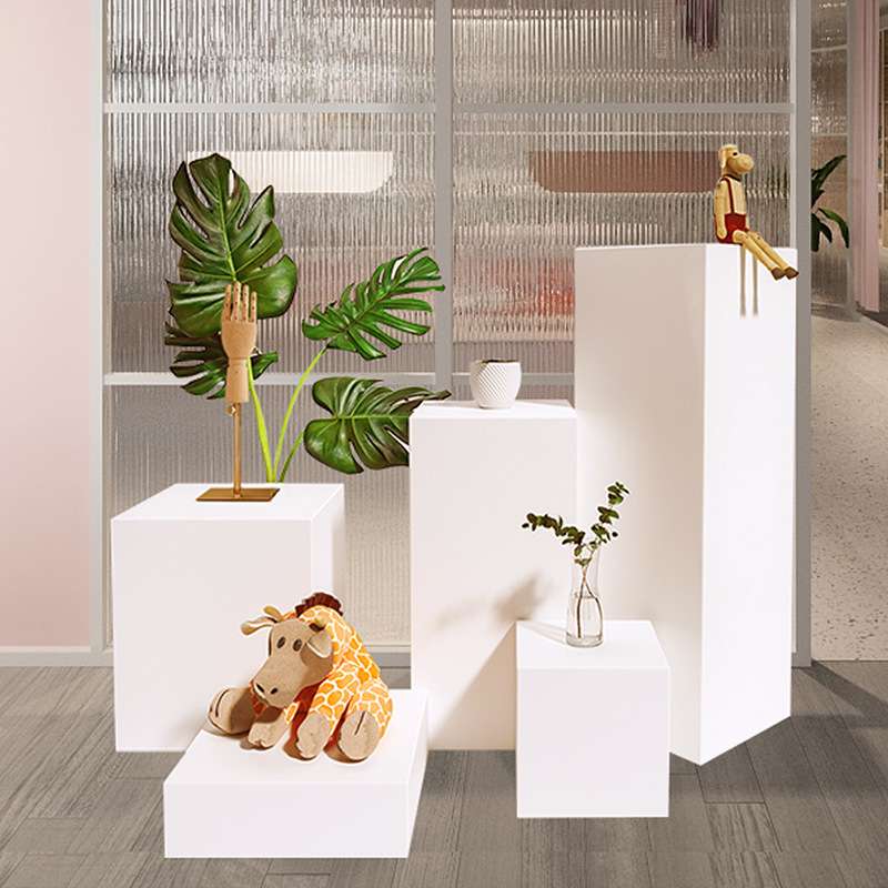 木质高档烤漆展示台地台橱窗展示台工艺品陈列架展台架柜模特底座