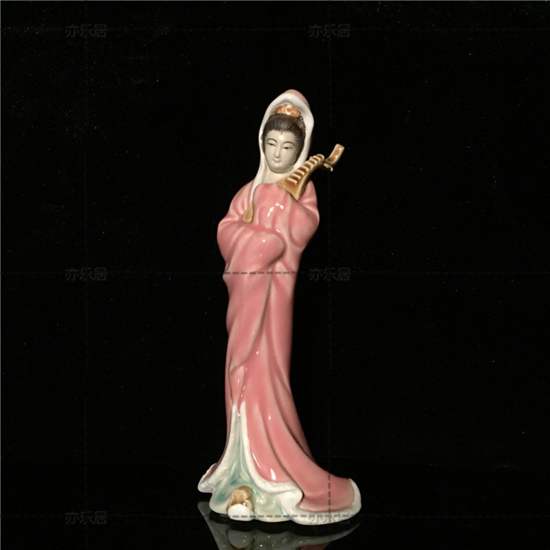 石湾公仔仕女家居电视柜摆件装饰品陶瓷工艺礼品摆设中国四大美人