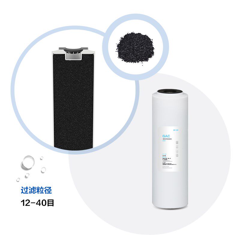 溢泰KemfloGAC颗粒活性炭家用/商用净水器纯水机滤芯T33