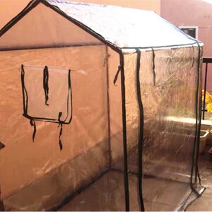 植物温室花房防风防雨户外暖房保温罩家用冬季庭院阳光房家庭园艺