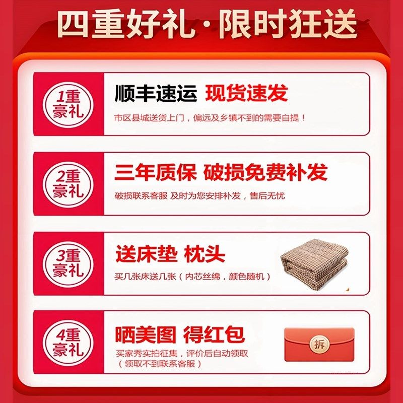 折叠床单人床成人家用儿童午睡实木双人床简易办公室一米二午休床