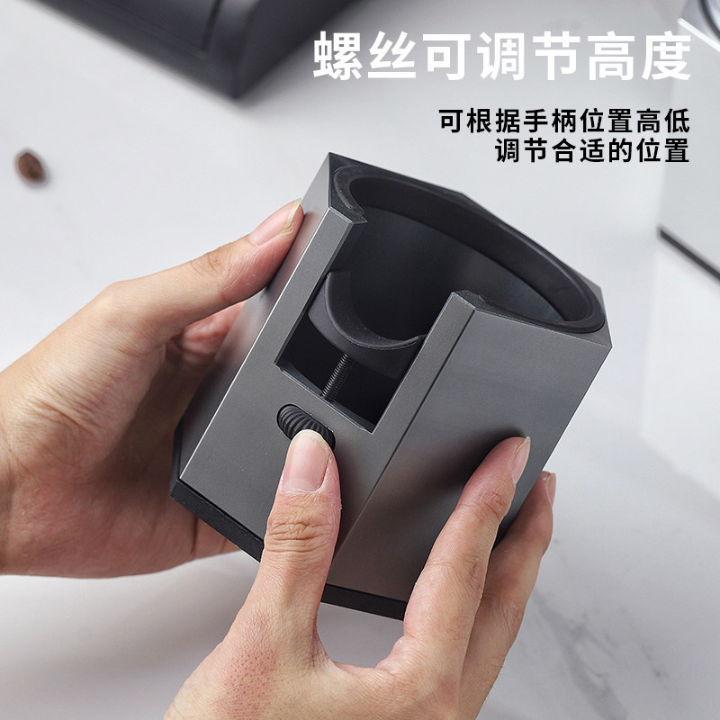 咖啡压粉座意式咖啡机铝合金手柄支撑架压粉器填压座51mm58mm通用