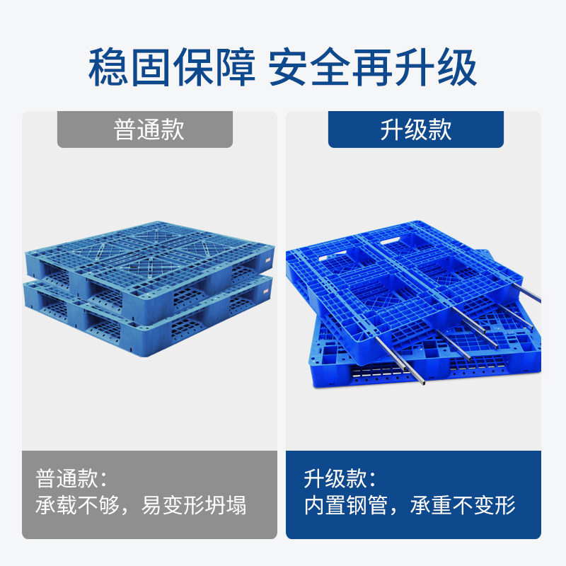 红旗重型货架塑料托盘叉车仓库垫板田字长方形防潮托盘卡板地台