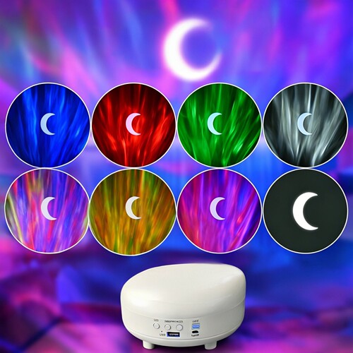 【卧室氛围灯】北极光浪漫情调房间顶极光卧室投影灯小夜灯w