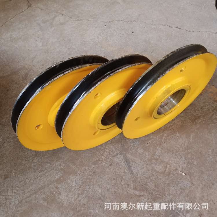 起重机配件滑轮 天车轧制滑轮 起重机热轧制滑轮片