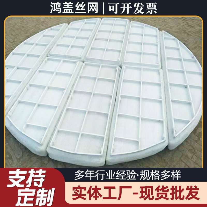 PP材质丝网水雾除沫器化工选矿配件塔内过滤供应不锈钢丝304