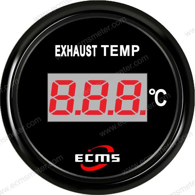 ECP汽车改装车尾气温度显示仪表工程机械设备尾气排放800度温度表