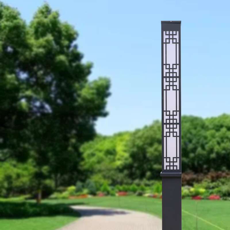 现货园林工程庭院灯户外防水led景观灯 现代3米方形景观灯柱