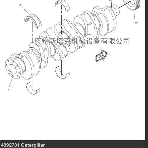 489-2731曲轴用于CAT卡特329D挖掘机C7曲轴4892731卡特140平地机