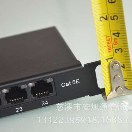 屏蔽超五类24口配线架 网络配线架 LED灯智能检测配线架