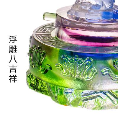 匠门琉璃《时来运转》十二生肖琉璃摆件浮雕八吉祥转运添福送礼