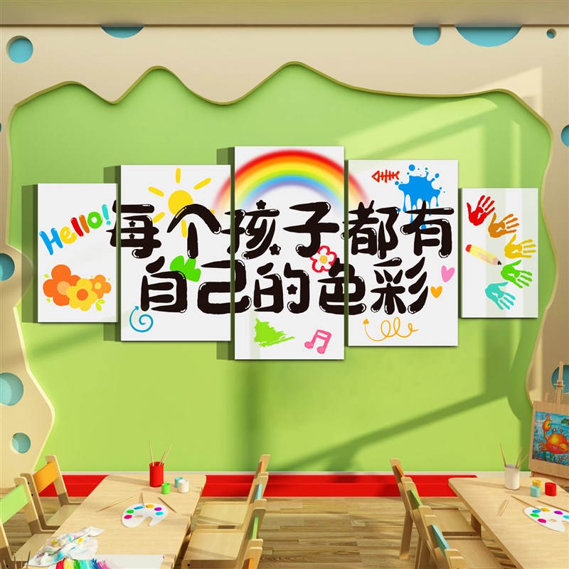 画展教室氛围布置美术工区环创板幼儿园墙面装饰主题成品文化场景