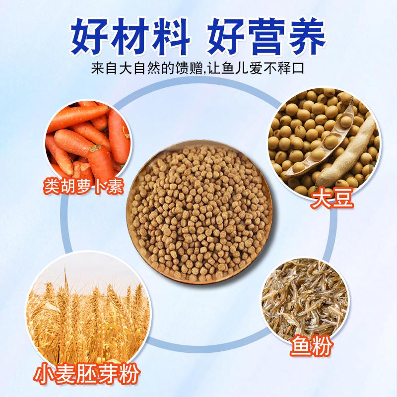 通威鱼饲料养殖草鱼鲫鱼青鱼鲤鱼高蛋白大颗粒饵料观赏鱼鱼苗专用
