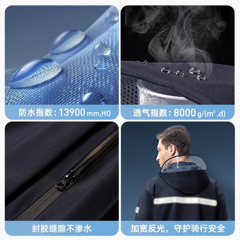 野趣雨衣外卖骑手雨衣雨裤套装男款分体式全身防暴雨成人分体式