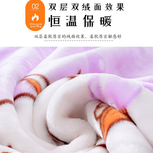 婴儿毛毯宝宝幼儿园儿童加厚冬季新生抱被外出小被子办公室铺床垫