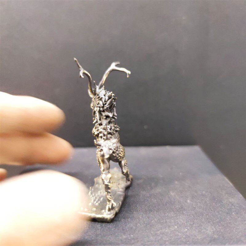 纯铜做旧风火麒麟神兽麒麟龙化身摆件工艺品手办模型车摆装饰玄关