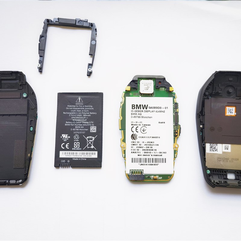 适用于宝马X357系液晶屏钥匙进水维修更换全新主板钥匙电池外壳