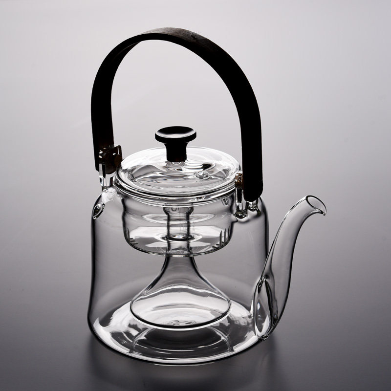 提梁玻璃茶壶耐高温加厚功夫茶具透明煮茶过滤蒸茶泡茶壶水壶花壶