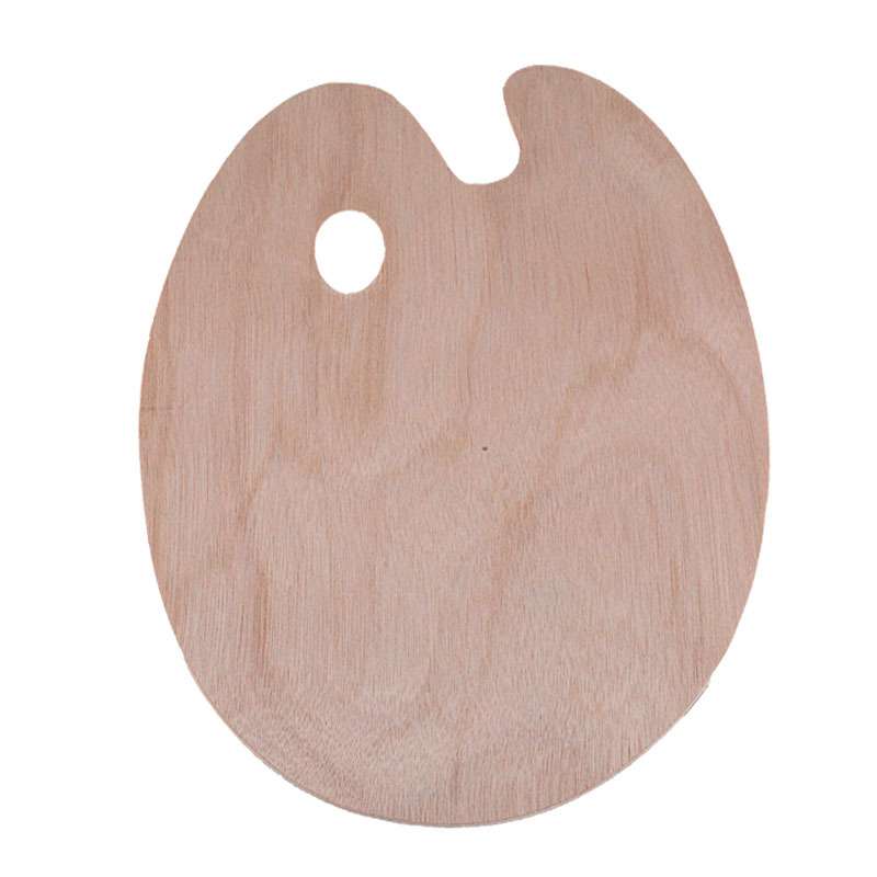 油画板画画调色板丙烯颜料染料画板儿童初学者小椭圆形调色盘工具