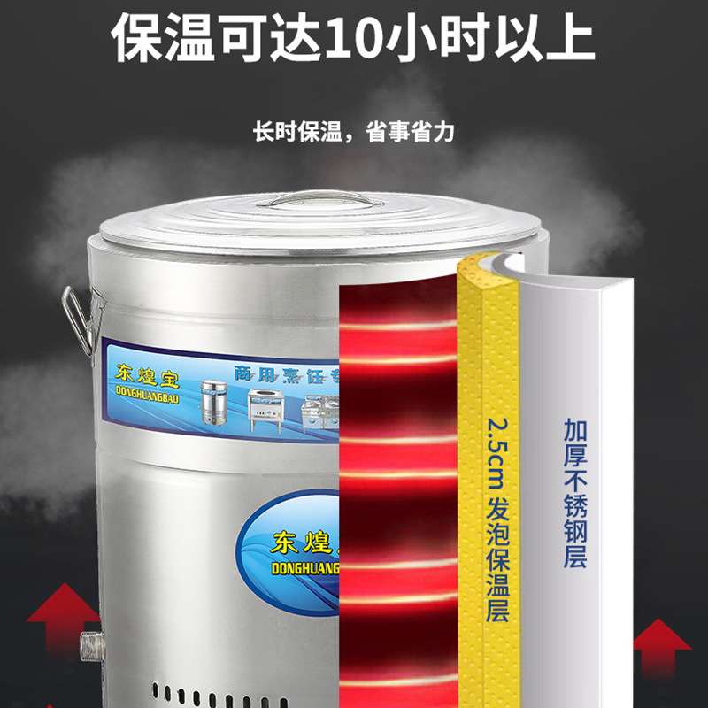 荣煌商用电热煮面桶麻辣烫煮面炉厨房保温平底水饺高汤煮面机