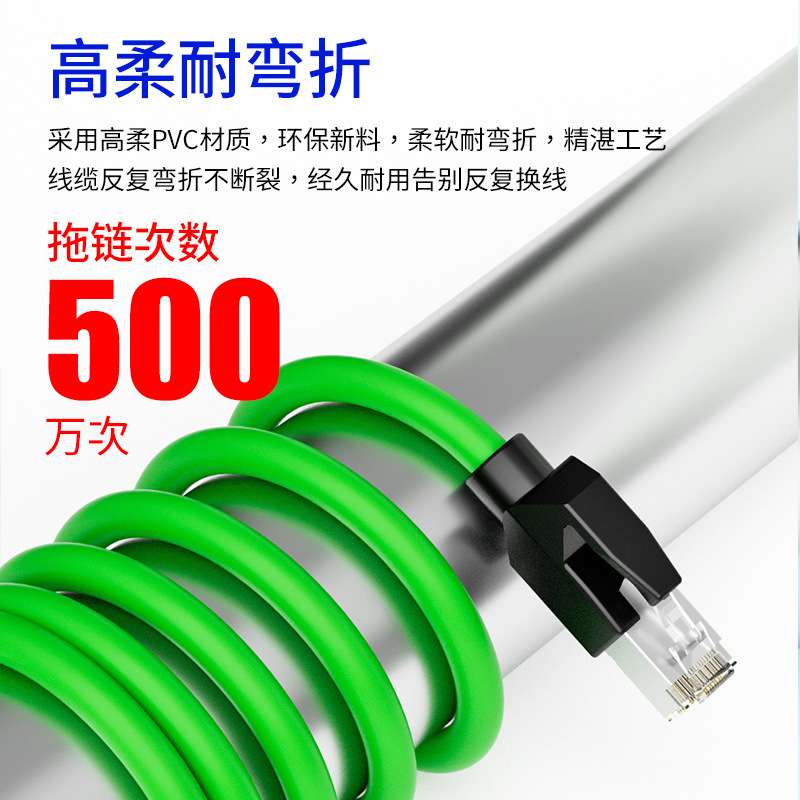 弯头M12转RJ45工业级通讯数据网线A型D型延长线m12航空插头连接线图片