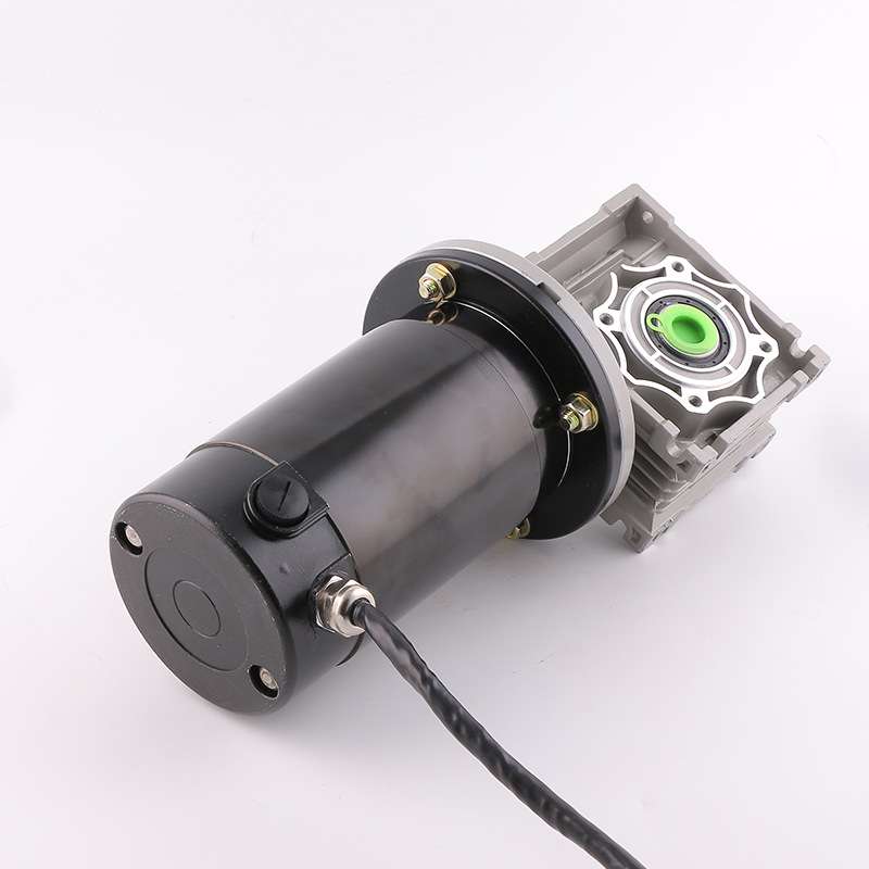 加工200W24V蜗轮蜗杆减速直流有刷电机马达 60Nm直流有刷电机