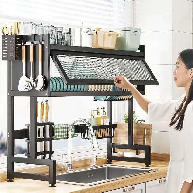 厨房水槽置物架台面洗完放碗筷收纳架家用沥水篮架
