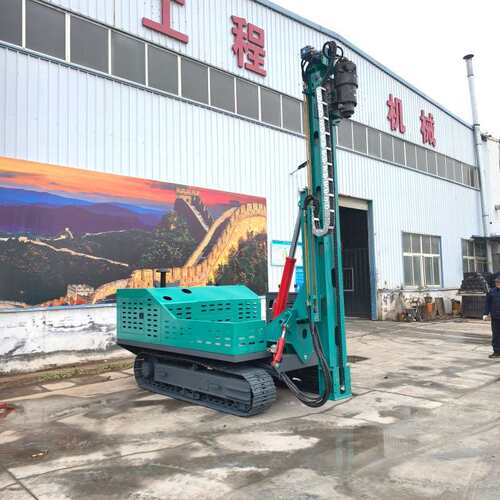 全液压光伏打桩机履带式山地高原螺旋钻机地钉5米工程山地钻孔机