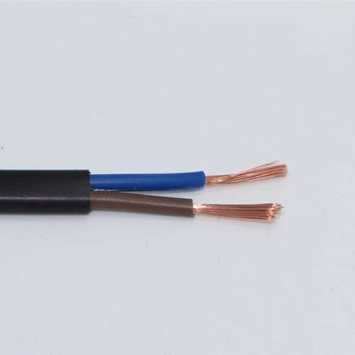 RVVB2x1.0电源线 1.0扁形护套线 黑扁全铜监控电源线 多股软电缆