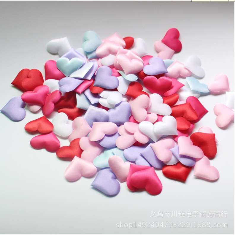 厂家现货婚庆用品海绵桃心 婚房压床抛洒爱心花瓣纸屑confetti