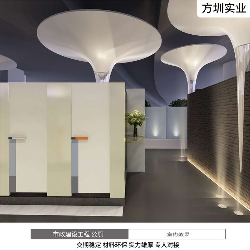 玻璃钢景观雕刻装饰柱市政建设工程公厕承重立柱案例展示美陈雕塑