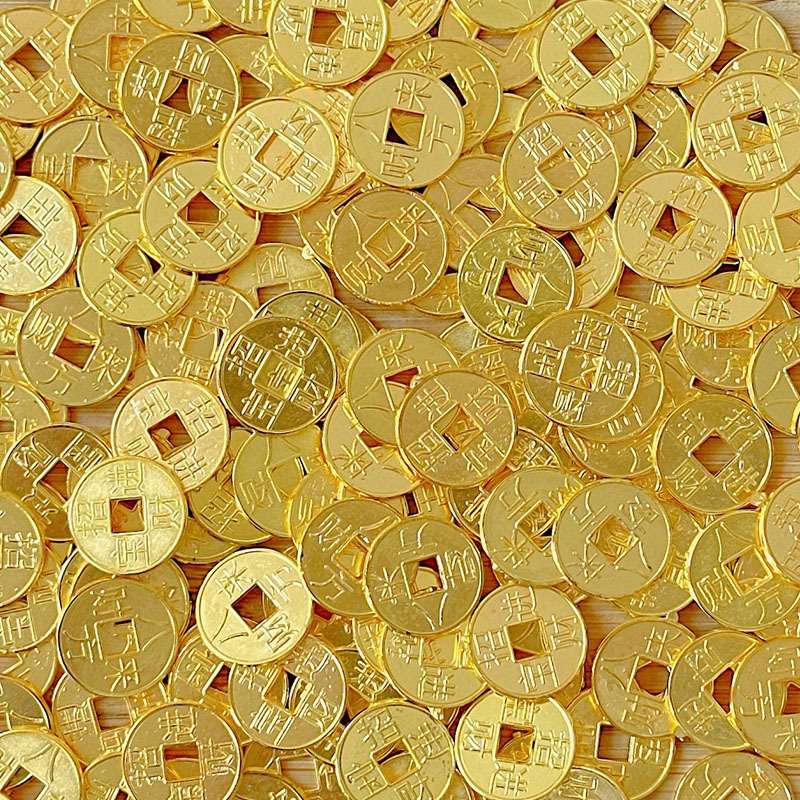 塑料迷你大小金元宝金砖金豆瓜子米一公斤家用办公婚庆烘焙工艺品