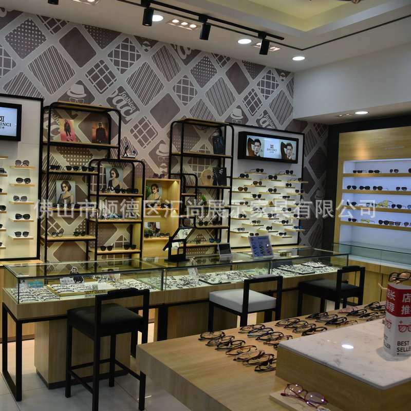 眼镜展柜台木质烤漆眼镜柜眼镜店展示柜太阳眼镜展示架货架收纳