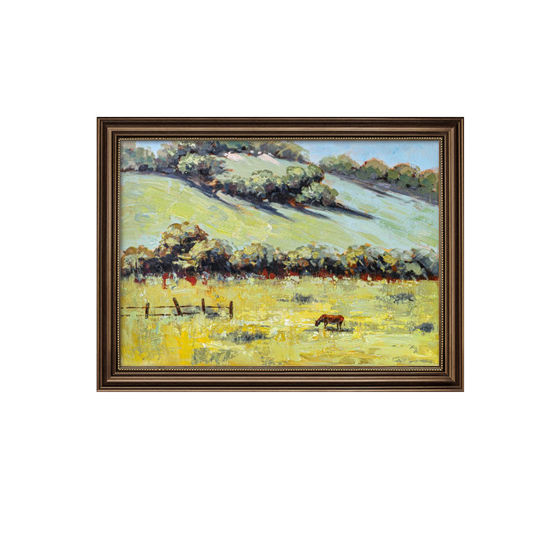 手绘油画美式餐厅挂画饭厅装饰画世界名画客厅沙发背景墙壁画欧式