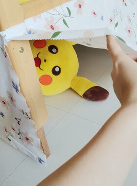 下铺遮挡床底杂物布帘短帘魔术贴布头防尘床帘床幔学生宿舍家用