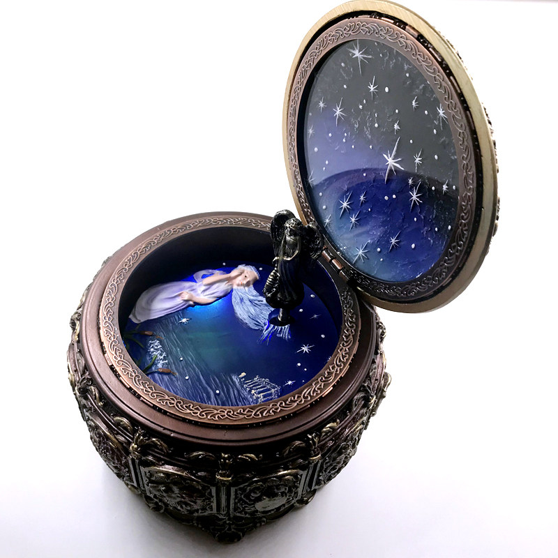 天空之城旋转木马音乐盒八音盒女友朋友创意十二星座生日礼物儿童