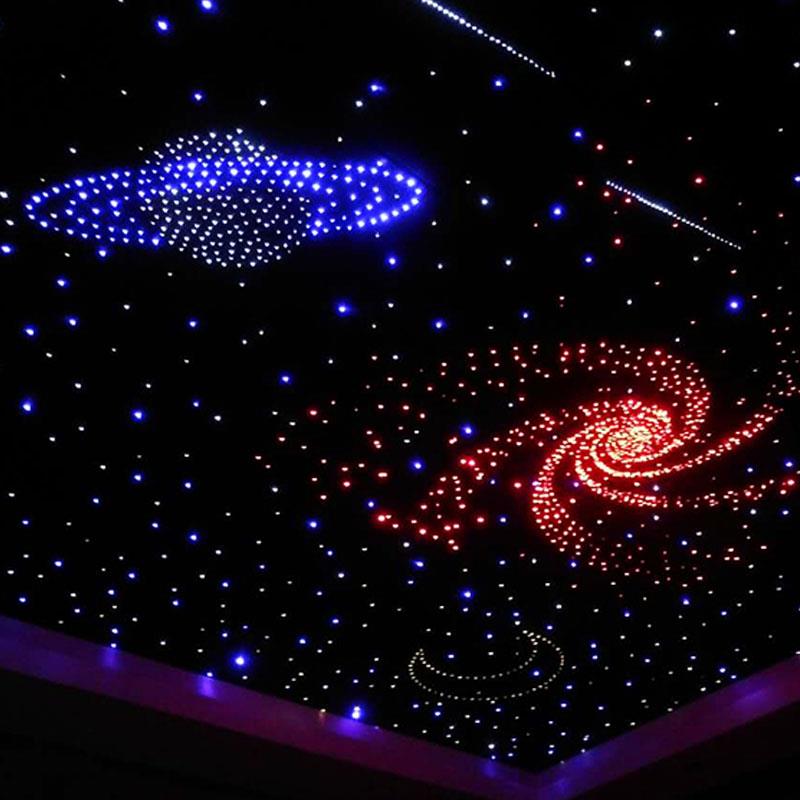 影音室星空顶可弯曲家庭影院展厅星空吊顶天花板软膜满天星光纤灯