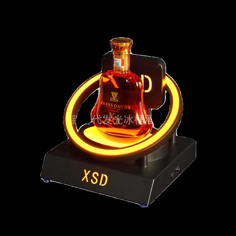 酒吧发光酒座创意深渊双色调节黑桃A香槟酒托KTV夜场洋酒XO展示架